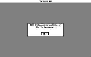 CFN Seriennummerimplantator atari screenshot